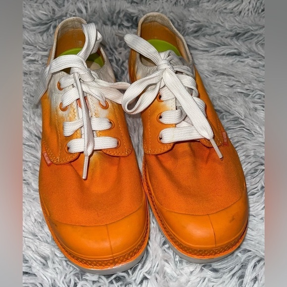 PALLADIUM Women’s orange fade shoes Size 7.5 - Picture 7 of 11